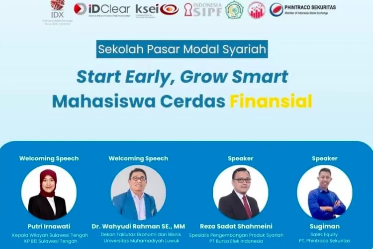 Cerdas Finansial Sejak Dini, Gisbei Unismuh Luwuk Banggai Gelar Sekolah Pasar Modal